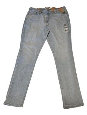 Levi's 721 High Rise Skinny Jeans Women's W34 L30 Light Wash Water<Less NWT
